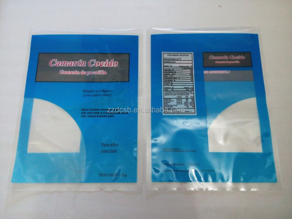 three side sealed PET PE laminated frozen packaging bag for frozen fish with clear window.jpg