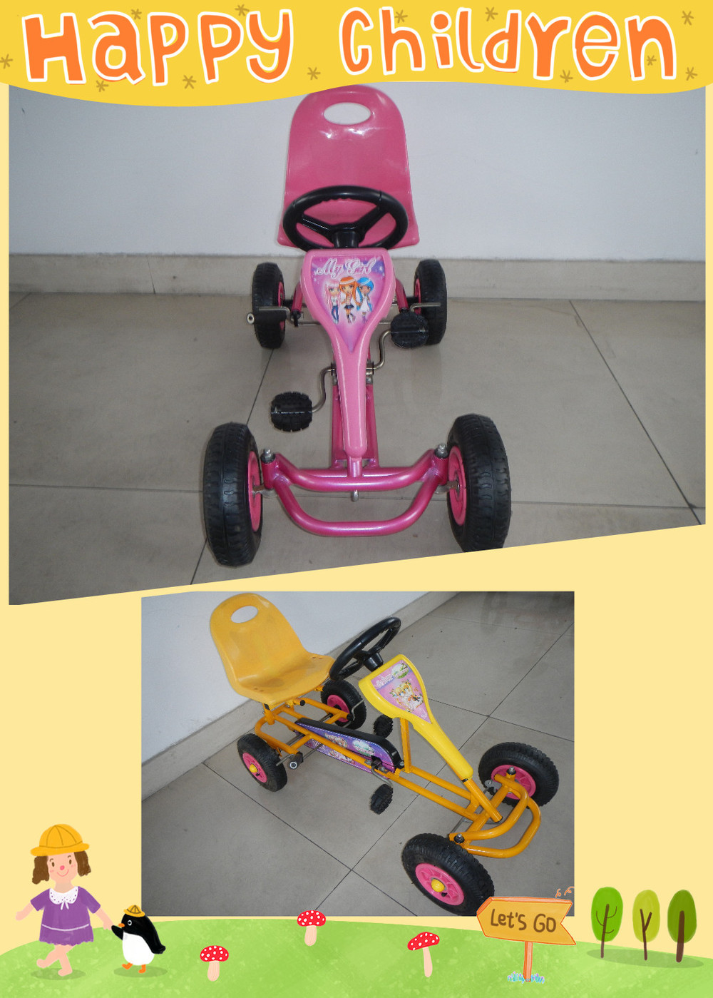 子供のおもちゃの車ペダルゴーカート子供が駆動するための仕入れ・メーカー・工場