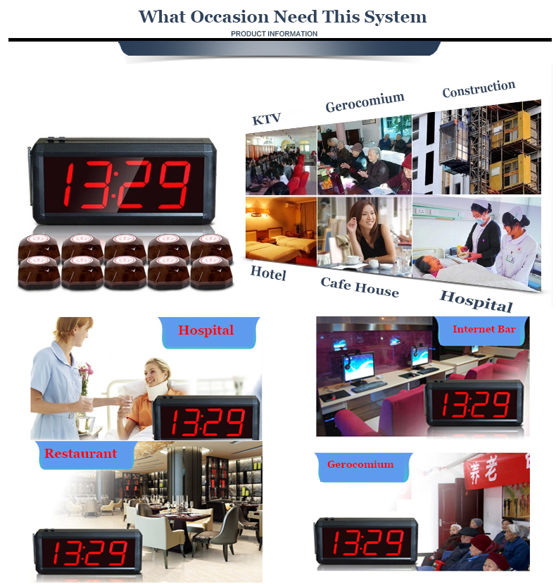 Restaurant ordering system Service call button system Waiter call system for table