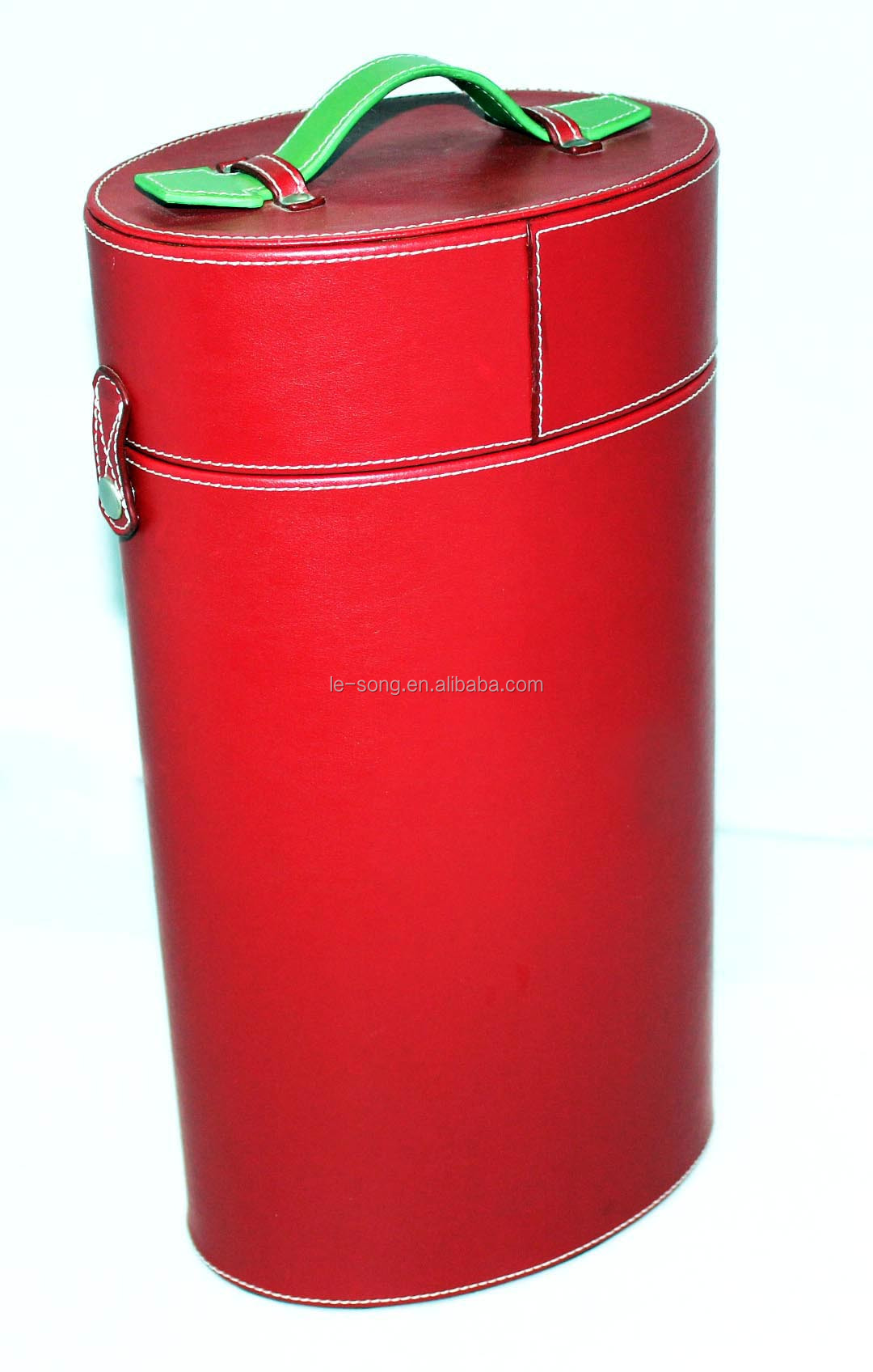 red portable double bottle Red Wine Box