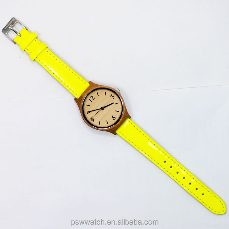 Hot sale Japan movt miyota 2035 hand made wood watch