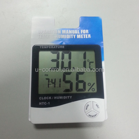 温度計、 湿度計デジタルデスク最大/min摂氏華氏htc-1ディスプレイ問屋・仕入れ・卸・卸売り