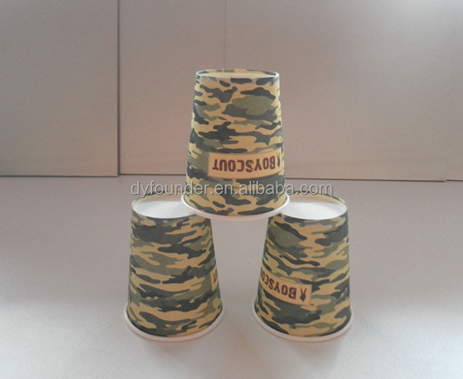 Printed paper cup with customized logo