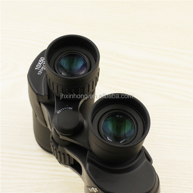 10x50 All-optical Long Distance Waterproof Floating Black Binocular Telescope With BAK4 Porro Prism For Outdoor Sport Hunting
