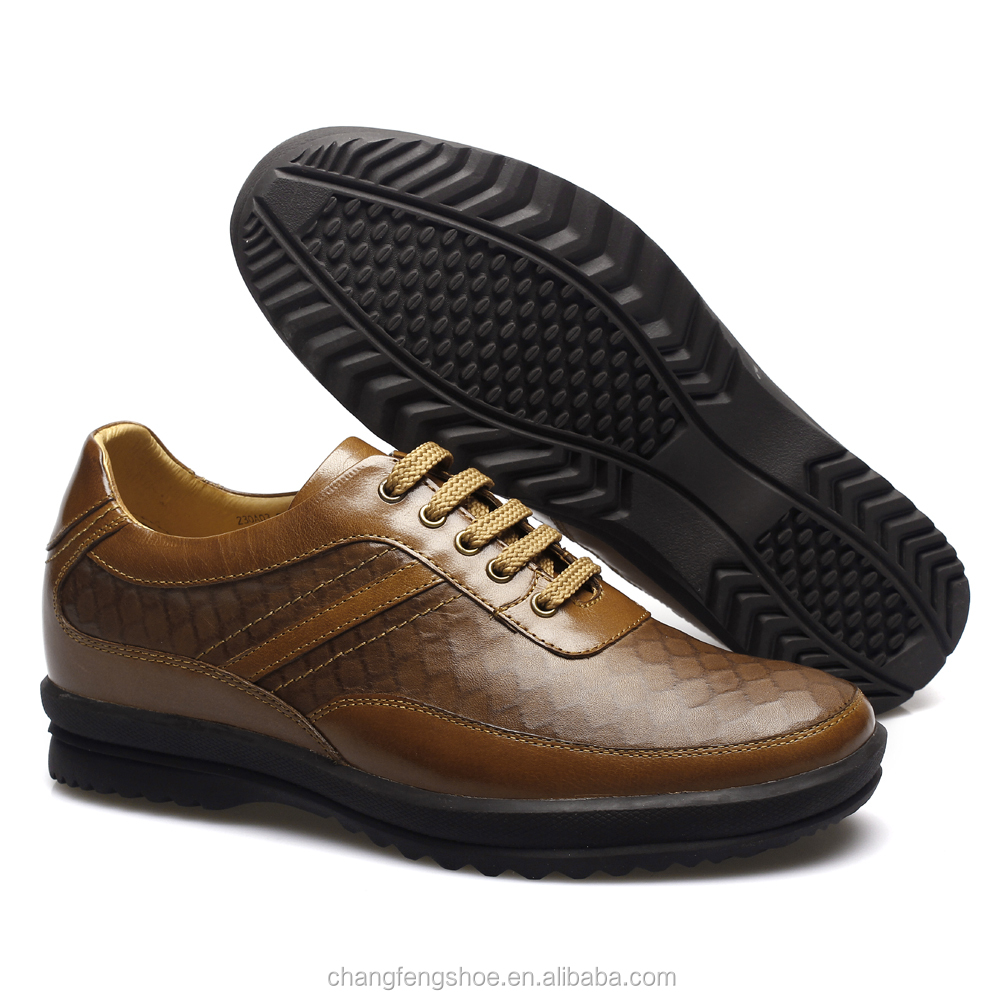 men lace up 100% genuine leather shoes sport casual shoes for