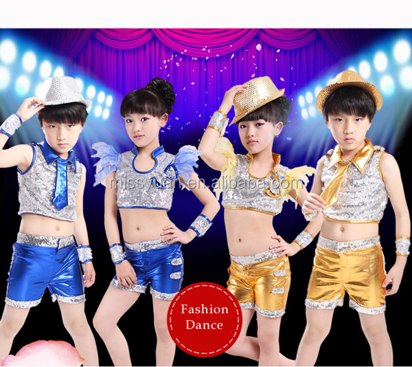 中国の男の子と女の子を2014年男女兼用ジャズダンス衣装問屋・仕入れ・卸・卸売り