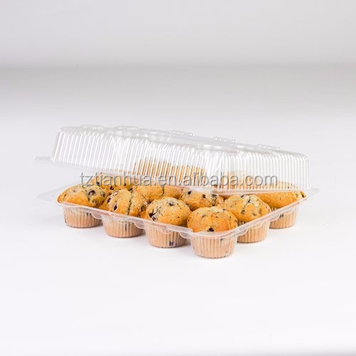 使い捨て小さなケーキ/カップケーキプラスチック容器で12分周器仕入れ・メーカー・工場