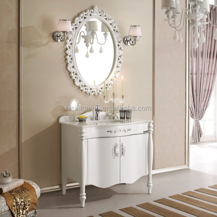 Simple Design Classic French Style Floor Standing Bathroom Vanity