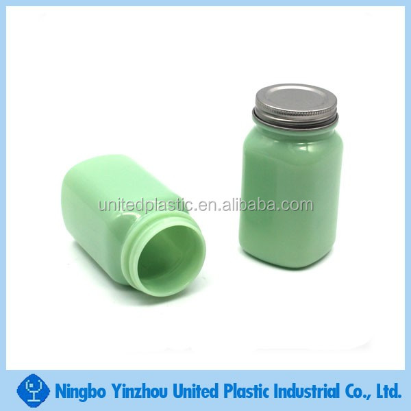 ヒスイ-グリーン150ミリリットルプラスチック化粧品瓶貯蔵瓶で錫蓋仕入れ・メーカー・工場