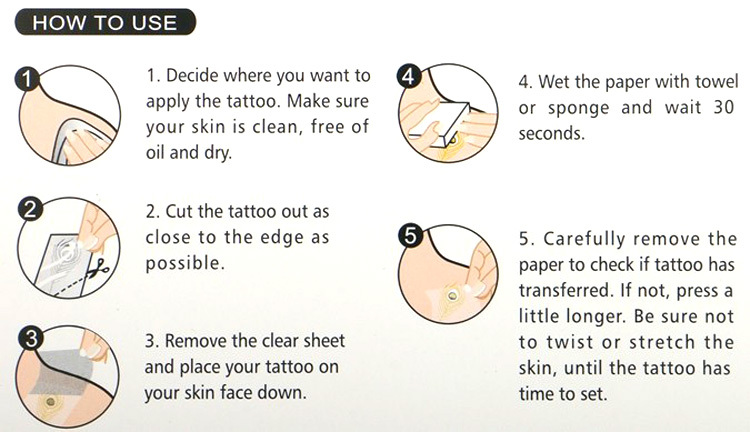 non-toxic tattoo sticker