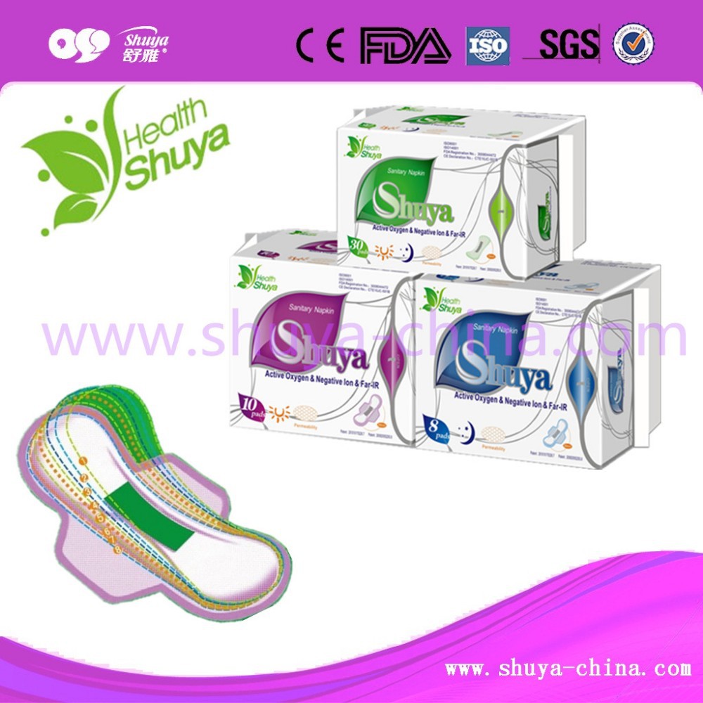 oem shuya anion sanitary napkin 240mm