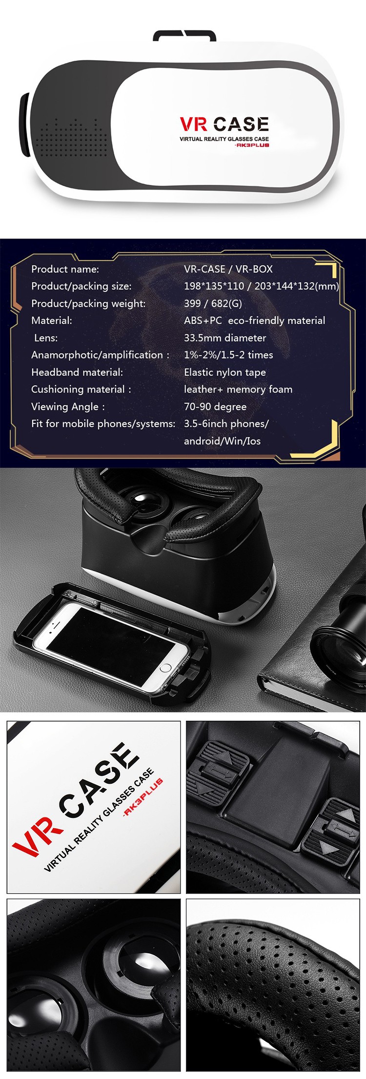 3d昇華ケース用アンドロイド電話、高新プライベート金型デザインvrボックス2、ホテ販売低コスト3d vr仕入れ・メーカー・工場