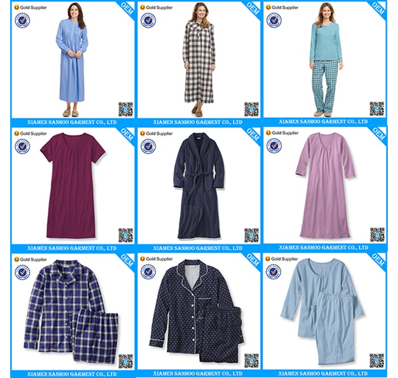 シンプルなパジャマを持つ女性のための良い品質と印刷仕入れ・メーカー・工場