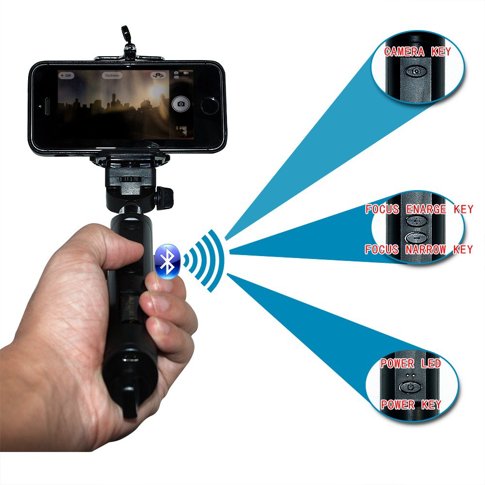 Buy Wireless Bluetooth Remote Control Self Timer Camera Monopod for