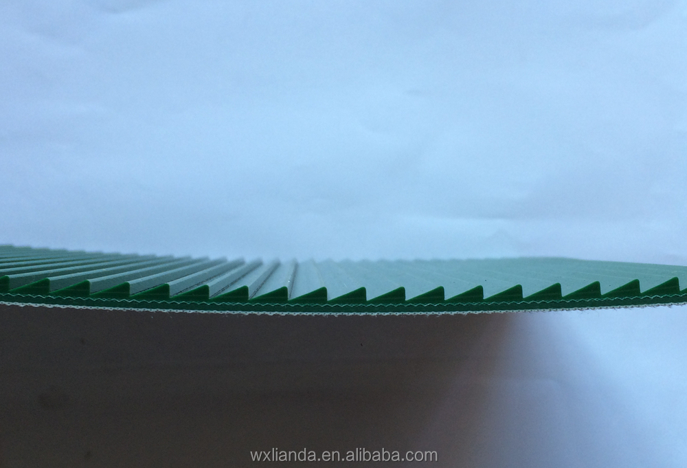 歯の表面を見たliandaコンベヤーベルト/緑仕入れ・メーカー・工場