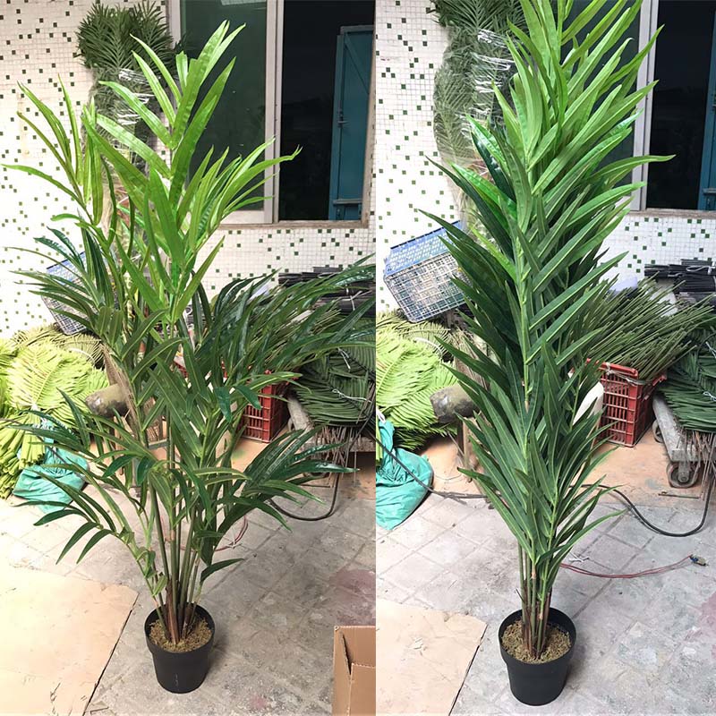 Artificial Silk Palm Tree Tropical Decor Plant Potted Indoor Outdoor