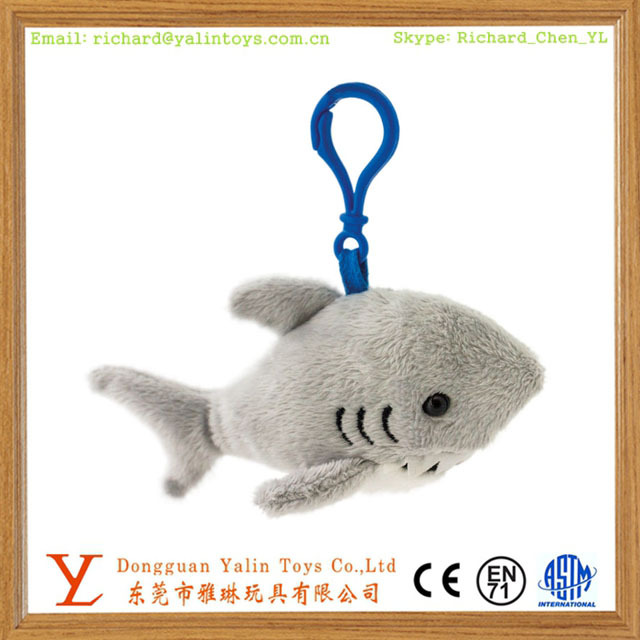 shark plush keychain