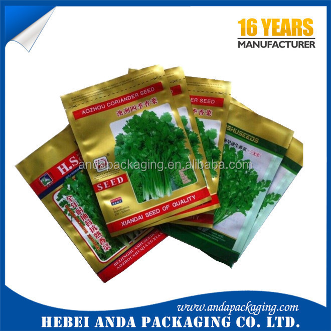 Aluminum Foil Vegetable Seed Packet /plastic Seeds Bag/ Agricultural Seed Packaging Bag Buy