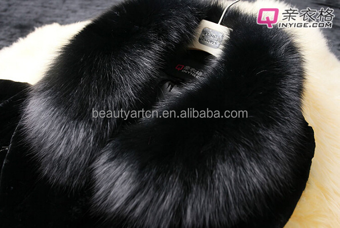 女性新しいデザインのウサギの毛皮のコート長いウサギの毛皮のジャケット問屋・仕入れ・卸・卸売り