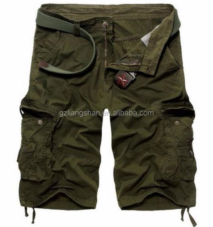 夏のファッションメンズカーゴショーツ迷彩軍3/4ルーズカジュアルカーゴショートパンツ仕入れ・メーカー・工場