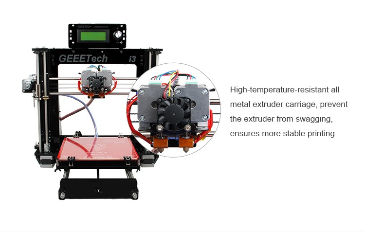 Geeetech prusa i3はデュアル押出機の3dプリンタキットでロールの送料フィラメント仕入れ・メーカー・工場