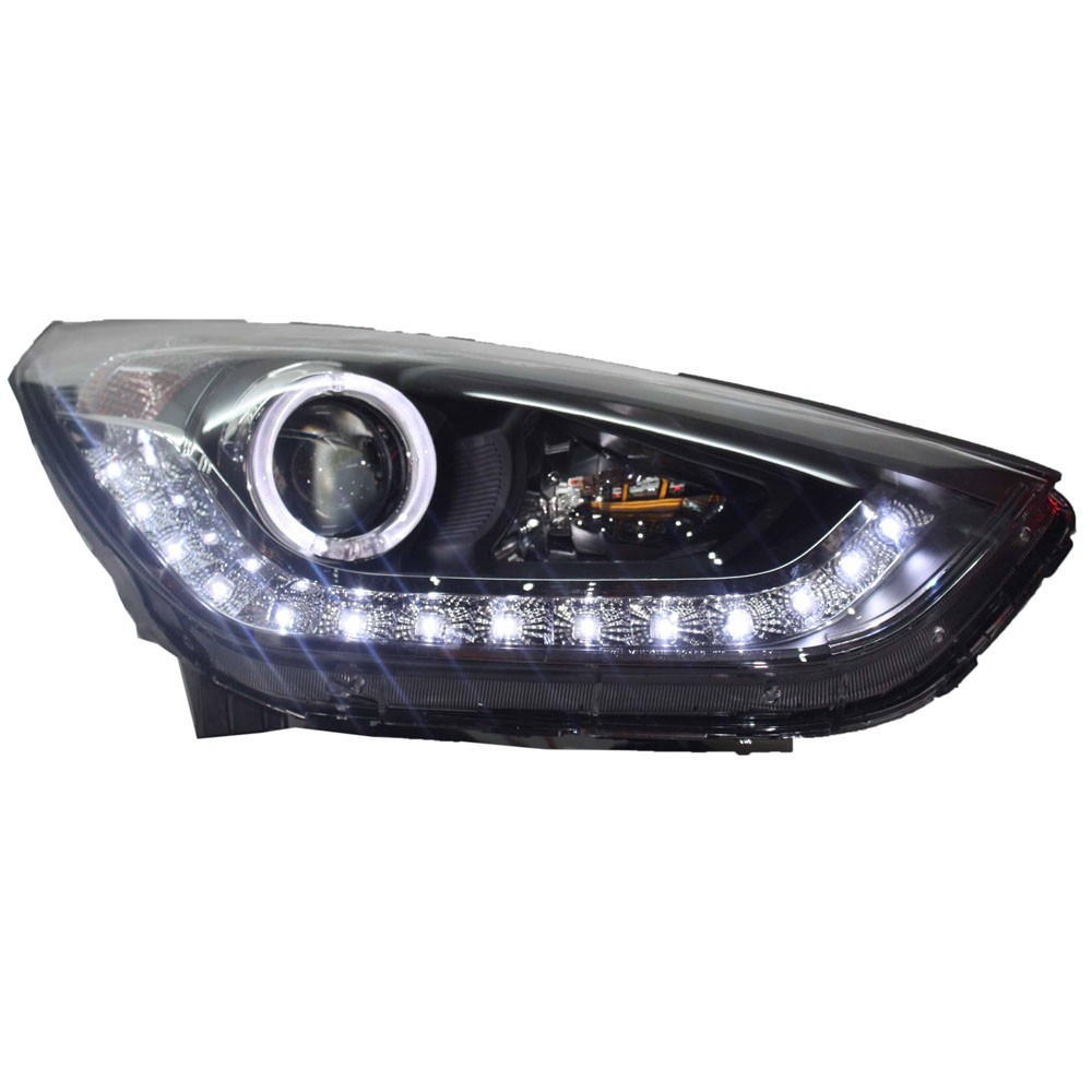 2010 2013 Tahun HYUNDAI TUCSON IX35 LED Headlight Modifikasi Angel