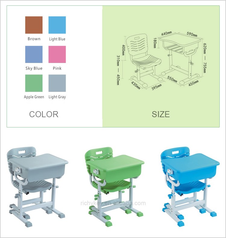 現代の素敵な高さ調節可能な幼稚園学校学習机と椅子セット仕入れ・メーカー・工場