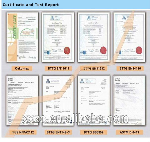 320gsm、 350のgsm、 gsm360の綿ポリエステル難燃性帯電防止に対する化学ファブリック問屋・仕入れ・卸・卸売り