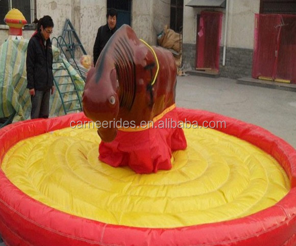 Sale inflatable bull riding bouncer for children