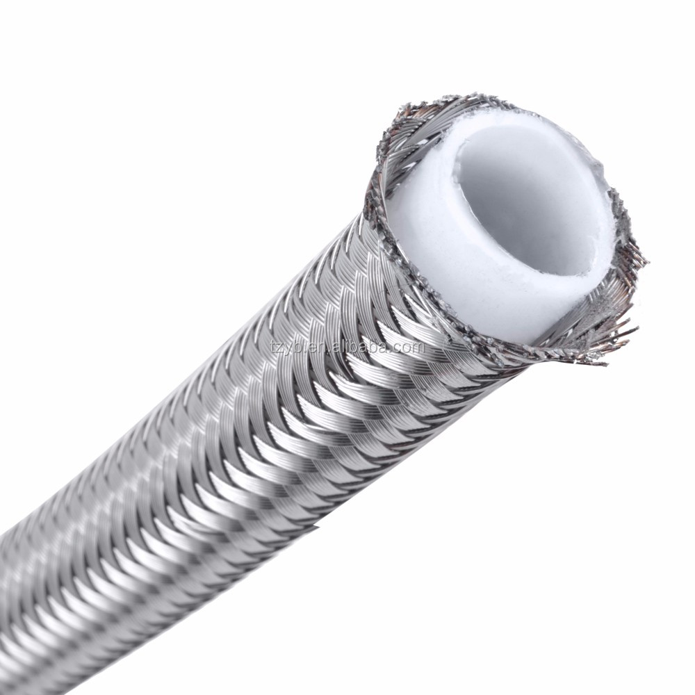 An8 Ptfe Teflon E85 Ethanol Braided Fuel Oil Hose Line Buy Braided
