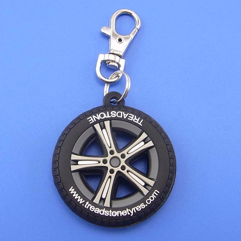 2017 3d Logo Tyre Shape Soft Pvc Keychain/keyring Buy Customized 3d Embossed Logo Round Tyre