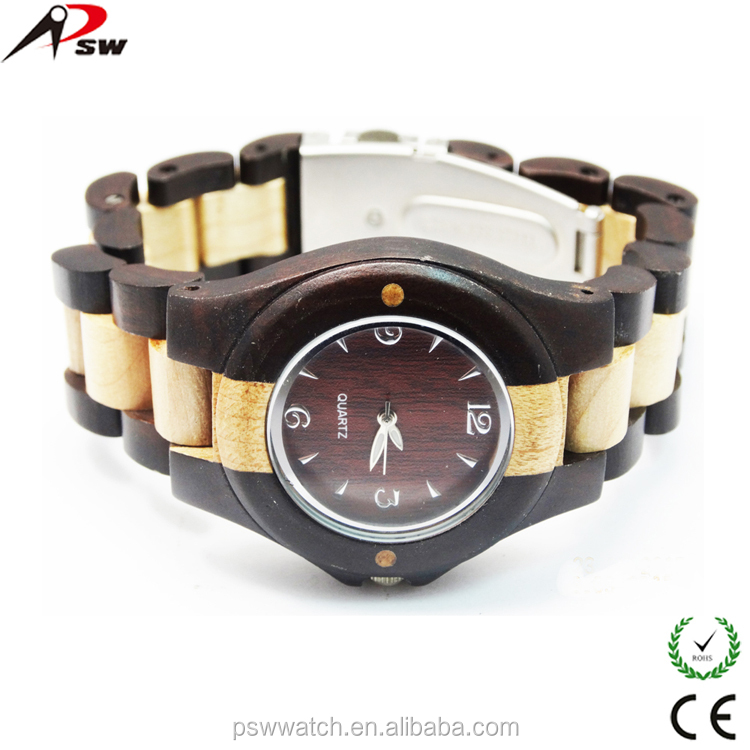 wood watches 2015 customized Japan quartz fashion wood watch