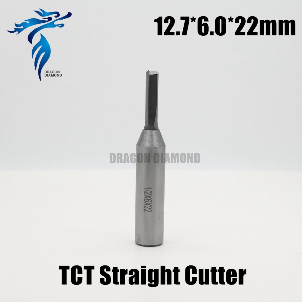 Tctダブルフルートストレートビットスロット超硬カッターcncルータ木工ビット1/2 仕入れ・メーカー・工場