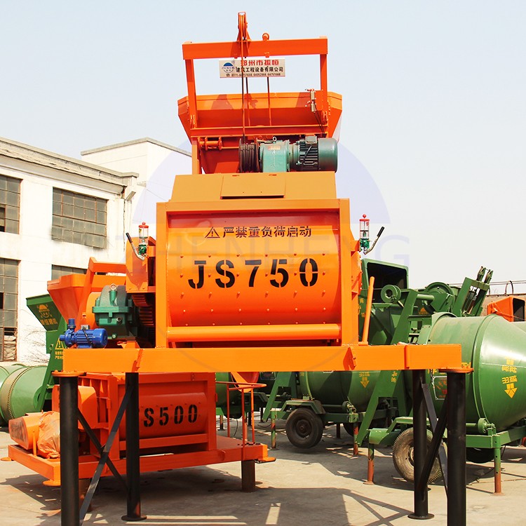Js750 Tracked Twin Shaft Concrete Mixer Buy Concrete Mixer,Concrete