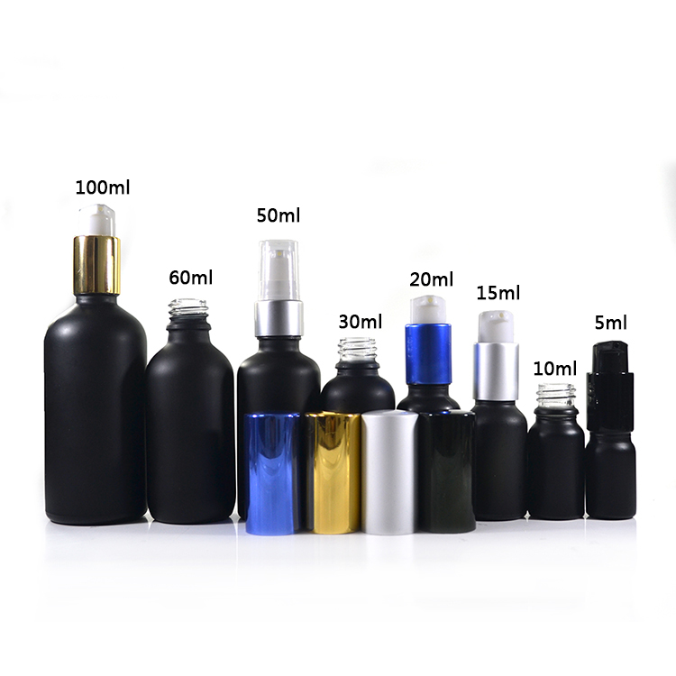 10ml 15ml 30ml 50ml 100ml 200ml Black Glass Perfume Essential Oil Spray  Bottle With Mist Spray Cap Lotion Beauty Travel Bottles - Refillable  Bottles - AliExpress