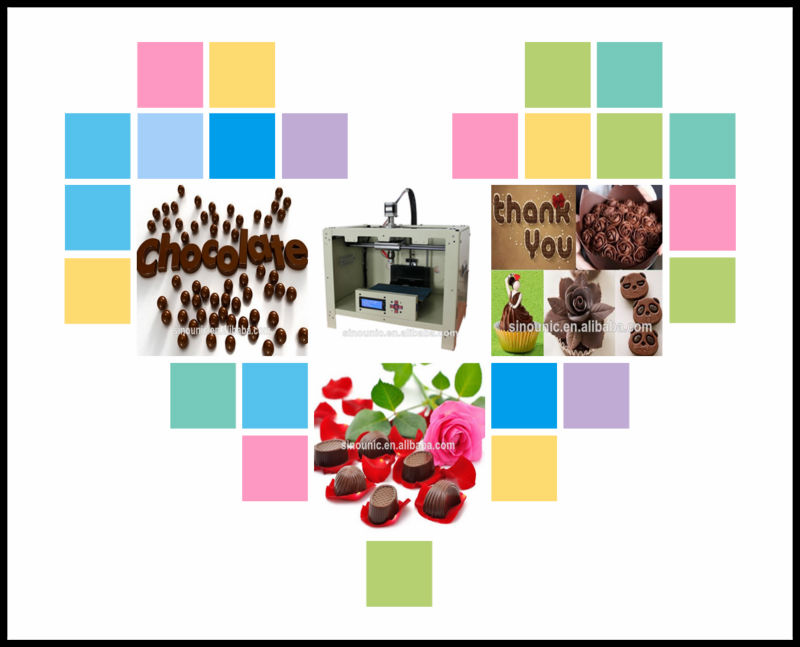 chocolate DIY machine 3d printer for snack shops