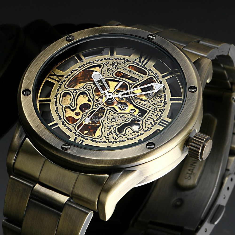 2015 Luxury Watch Skeleton Watch Automatic Mechanical Watch Wholesale 