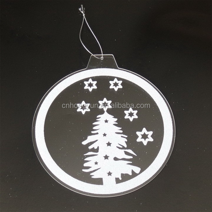 Clear Crystal Glass Ornaments Wholesale 100mm Custom Christmas Tree