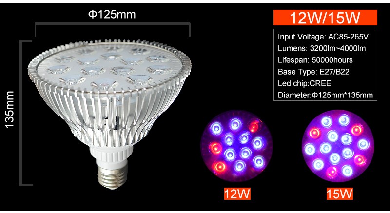 Par38 led育てる光フルスペクトラムe27 led植物成長ライト電球9ワットを育てる主導スポットライト電球仕入れ・メーカー・工場