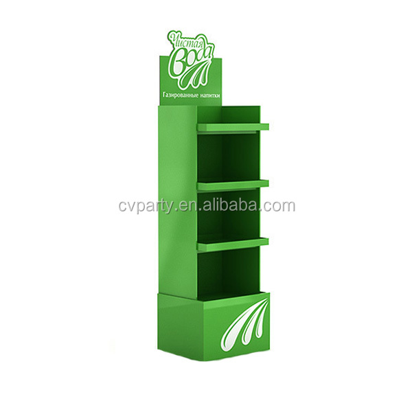 cardboard display shelf rack retail champagne display
