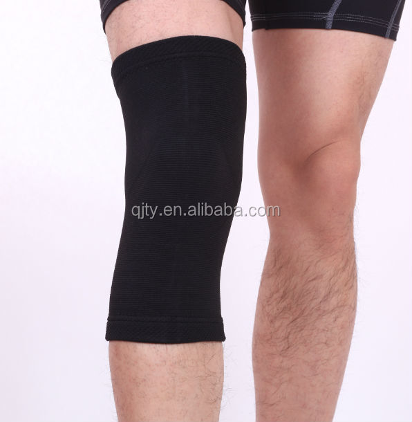 膝装具を編む繊維綿弾性の膝サポートのナイロン膝パッドのロゴ問屋・仕入れ・卸・卸売り