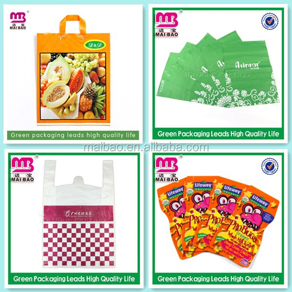 Reach SGS/Intertek standard corn starch plastic shopping bag