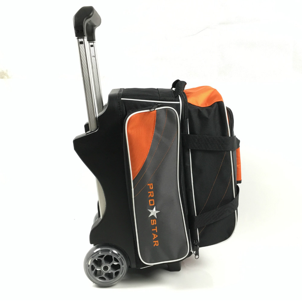 Elite Basic Bowling Bag Double (2) Ball Roller with Rolling Wheels