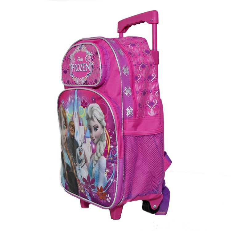 2015 Hot Selling Best Quality Oem Design Cute Kids Frozen Backpack School Bag
