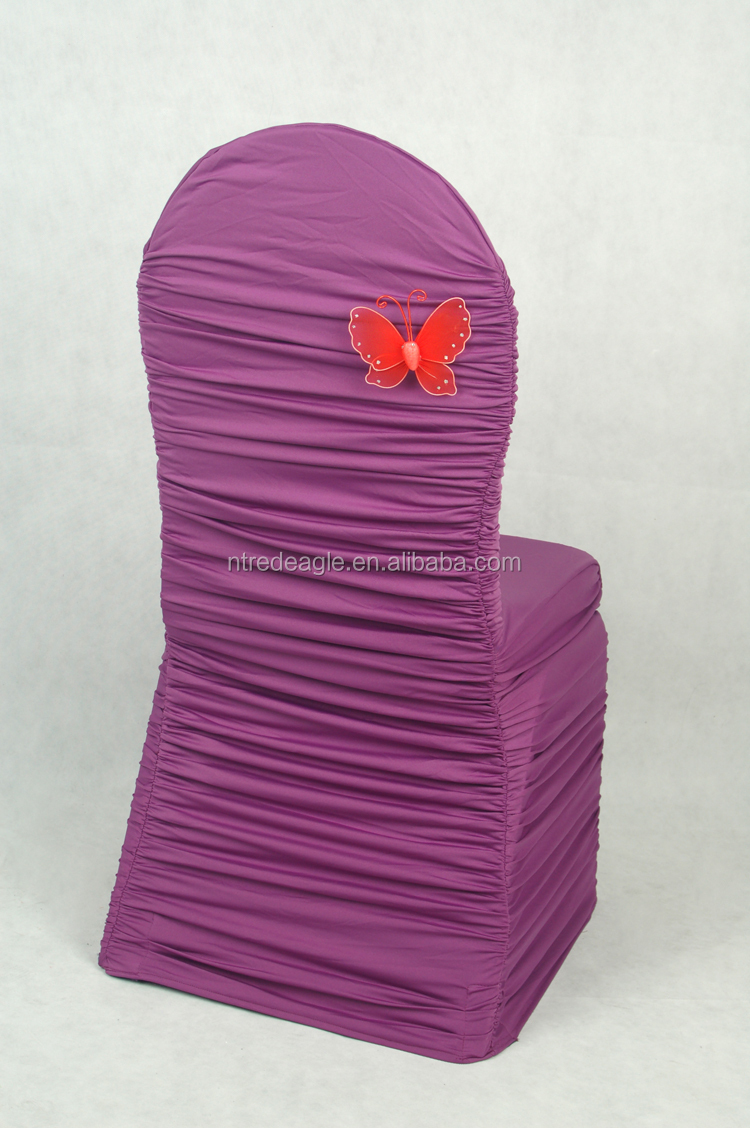 フリル安いスパンデックスの椅子カバー結婚式のための問屋・仕入れ・卸・卸売り