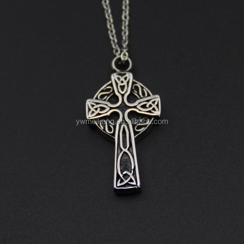 celtic cross cremation jewelry