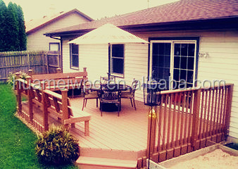 WPC Outdoor Decking Board, Water-resistant, Eco-friendly