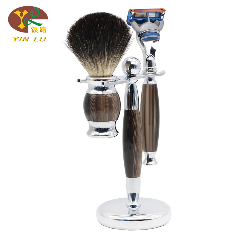 2017 3 In1 Shaving Brush Stand,Shave Brush Set With Shavfing Brush