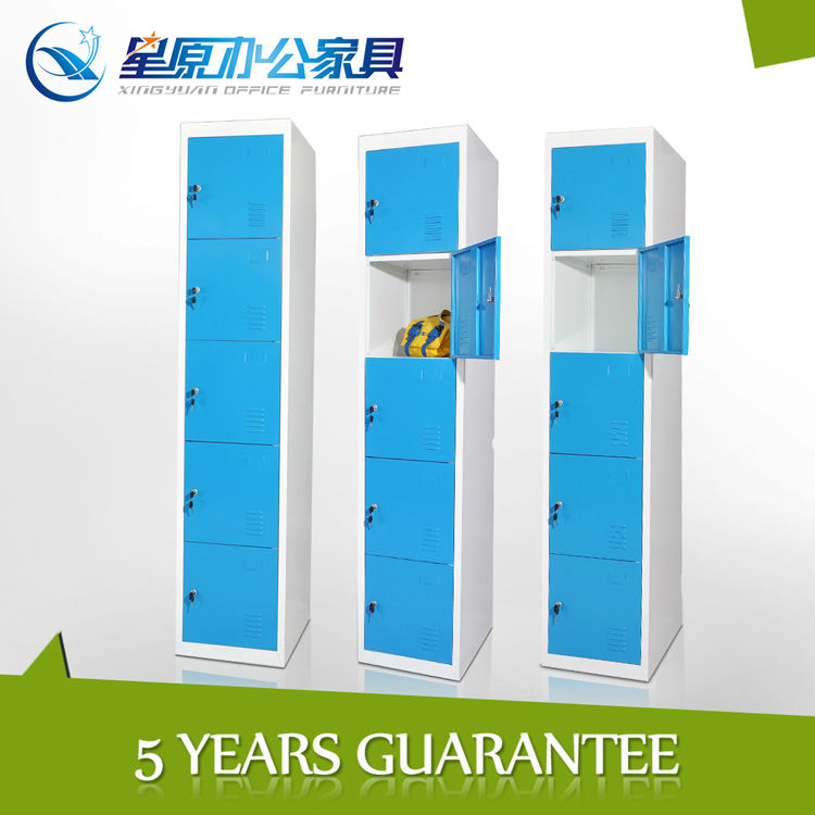 China Xingyuan high quality best selling 5door fancy steel locker