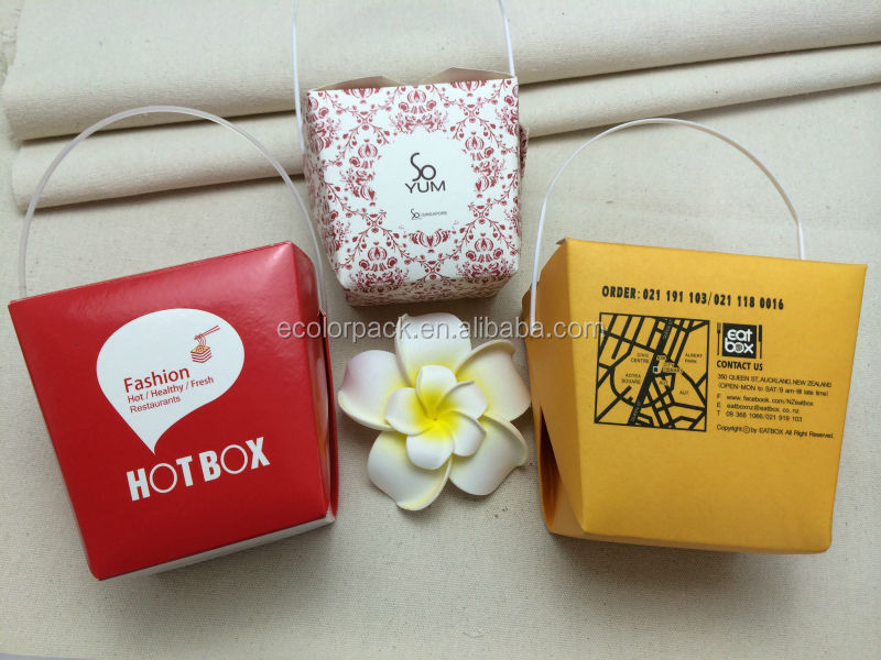 EXW Real price- Custom logo 26 oz Hot food box, noodle box, take away food box